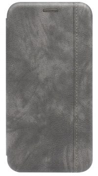 Чехол-книжка со строчкой для Huawei P40 Lite (grey)