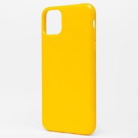Накладка оригинальная Silicone cover iPhone 11 Pro Max (silky & soft-touch) (yellow)