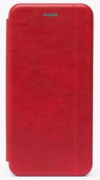 Чехол-книжка со строчкой для Xiaomi Mi 10 (red)