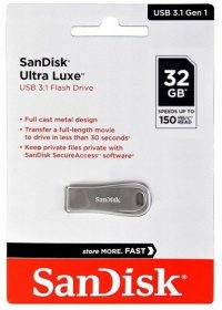 Флеш-накопитель SanDisk Ultra Luxe 32Gb USB 3.1 Flash Drive