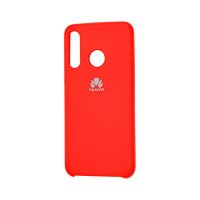 Накладка оригинальная Silicone cover Huawei P30 Lite (silky & soft-touch) (red)