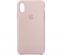 Накладка оригинальная Silicone cover iPhone X (silky & soft-touch) (pink)