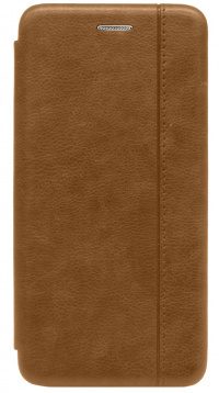 Чехол-книжка со строчкой для Samsung Galaxy A21s 2020 (brown)
