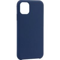 Накладка оригинальная Silicone cover iPhone 11 (silky & soft-touch) (dark blue)