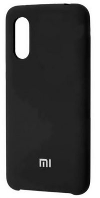 Накладка оригинальная Silicone cover Xiaomi Mi9 (silky & soft-touch) (black)