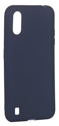 Накладка матовая для Samsung Galaxy A01 2020 (dark blue)