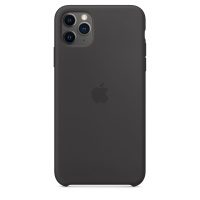 Накладка оригинальная Silicone cover iPhone 11 Pro Max (silky & soft-touch) (black)