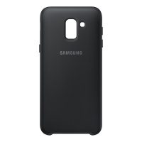 Накладка оригинальная Silicone cover Samsung Galaxy J6 2018 (silky & soft-touch) (black)