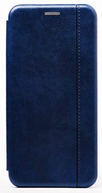 Чехол-книжка со строчкой для Xiaomi Redmi Note 9 (blue)