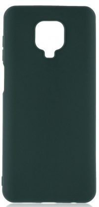Накладка оригинальная Silicone cover Xiaomi Redmi Note 9 Pro & 9S (silky & soft-touch) (midnight green)