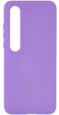 Накладка оригинальная Silicone cover Xiaomi Mi 10 (silky & soft-touch) (purple)