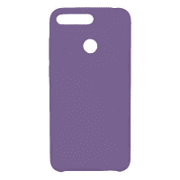 Накладка оригинальная Silicone cover Honor 8A (silky & soft-touch) (purple)