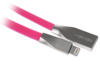 Кабель USB Lightning Red Line Smart High Speed розовый 1м