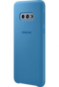 Накладка оригинальная Silicone cover Samsung Galaxy S10 (silky & soft-touch) (light blue)
