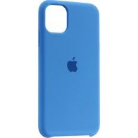 Накладка оригинальная Silicone cover iPhone 11 (silky & soft-touch) (blue)