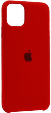 Накладка оригинальная Silicone cover iPhone 12 Mini (silky & soft-touch) (red)