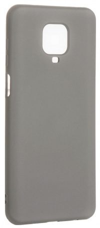 Накладка оригинальная Silicone cover Xiaomi Redmi Note 9 Pro & 9S (silky & soft-touch) (grey)