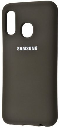 Накладка оригинальная Silicone cover Samsung Galaxy A40 (silky & soft-touch) (black)