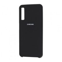 Накладка оригинальная Silicone cover Samsung Galaxy A70 (silky & soft-touch) (black)