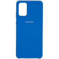 Накладка оригинальная Silicone cover Samsung Galaxy S20 Ultra (silky & soft-touch) (blue)