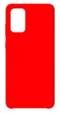 Накладка оригинальная Silicone cover Samsung Galaxy A41 2020 (silky & soft-touch) (red)