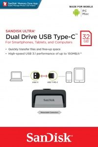 Флэш-накопитель SanDisk USB 3.1 OTG Type-C 32Gb