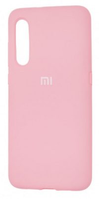 Накладка оригинальная Silicone cover Xiaomi Mi 10 (silky & soft-touch) (pink)