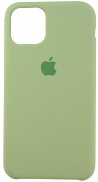 Накладка оригинальная Silicone cover iPhone 12/12 Pro (silky & soft-touch) (green)