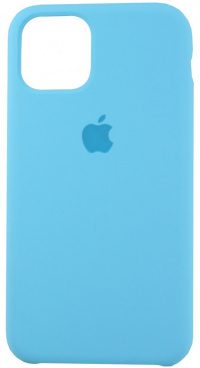 Накладка оригинальная Silicone cover iPhone 12 Pro Max (silky & soft-touch) (blue)