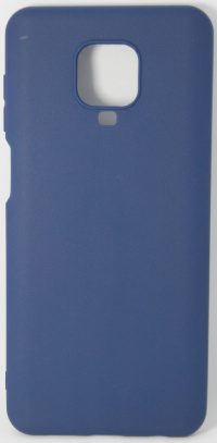Накладка оригинальная Silicone cover Xiaomi Redmi Note 9 Pro & 9S (silky & soft-touch) (dark blue)